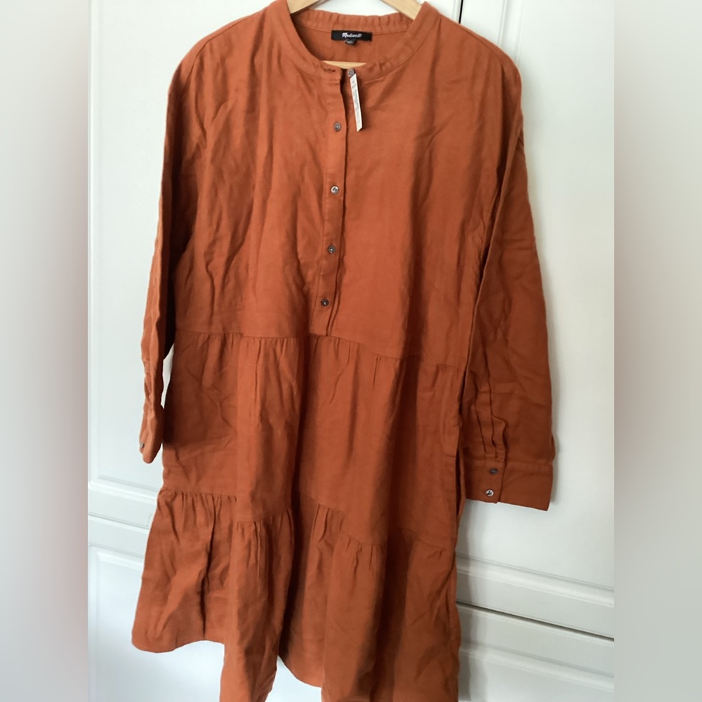 Madewell flannel dress 1x
